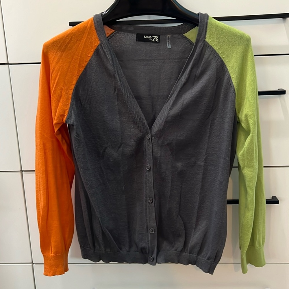 Mak B cardigan mult coloured size M